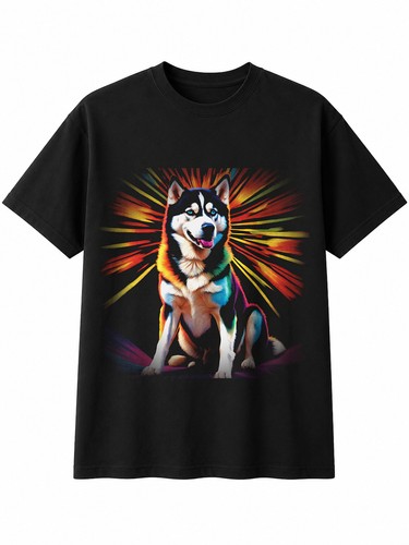 Siberian husky geometric - husky,