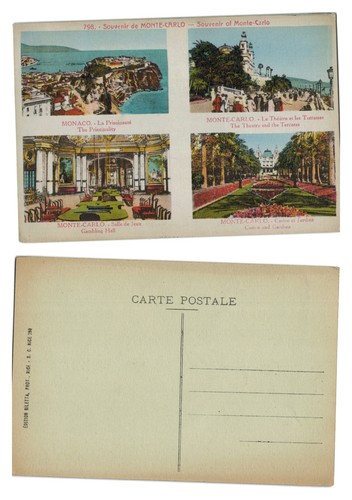 Postcard souvenir of - -, monte