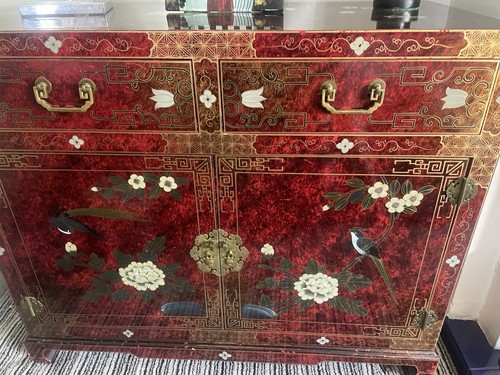 Chinese laquered cabinet - chinese,
