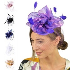 Flower Net Hat Veil Fascinator