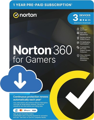 Norton 360 for gamers - for,
