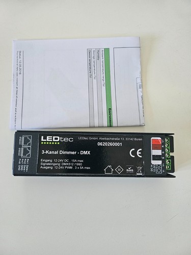 Ledtec kanal dimmer dmx - dimmer, used