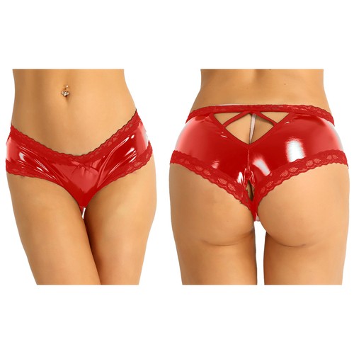 Women pvc wet look leather - pvc,