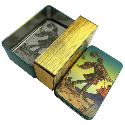 Metal box gilded edition back - gilded,