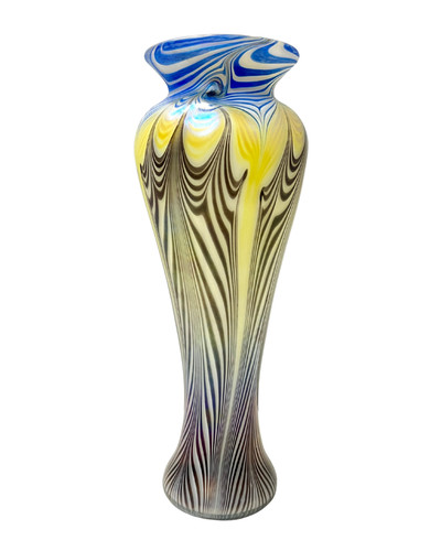 Okra glass style vase - okra,