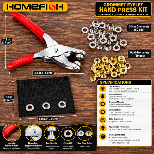 Steel eyelet pliers hole - pliers, punch
