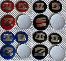 4x Sticker Ibiza Leon Wheel Centre Cap Emblem Decal 56mm Brand New Logo Stickers
