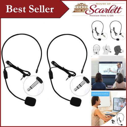 Set headset microphones - of,
