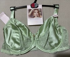 M&S ROSIE AUTOGRAPH LUXURIOUS SILK & LACE BALCONY Bra In PISTACHIO Size 40DD