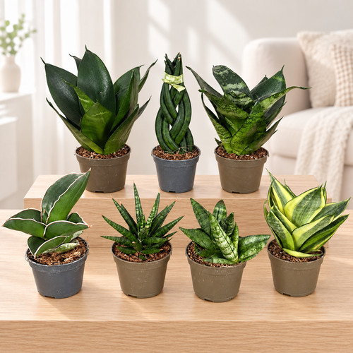 Mini snake plant - 5.5cm, pot