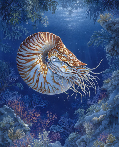 8x10 chambered nautilus - chambered,