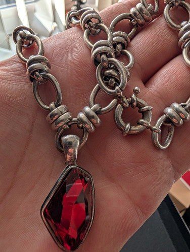 Miglio silver tone cable chain