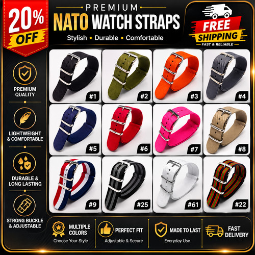 Nato watch strap nylon band - nato,