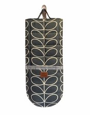 Orla Kiely Oven Gloves Grey Quilted 10 Handmade