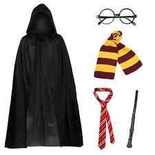 Harry Potter Gryffindor Ravenclaw Slytherin Robe Cloak Tie Costume Wand Scarf UK