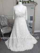 Millie May ivory lace wedding dress with sleeves UK 14