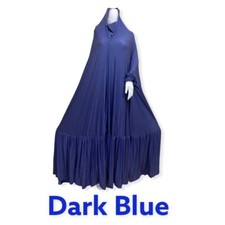 Abaya Jilbab Burka with Hijab women dress with Frills Lycra material Arab style