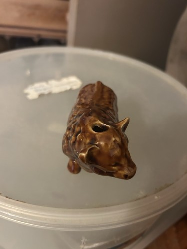 Ceramic bull figurine - bull,