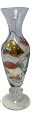 Hand Painted Mosaic Glass Vase