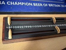 Vintage Pot Black Snooker Score Board Scorer - on wood needs some TLC - 