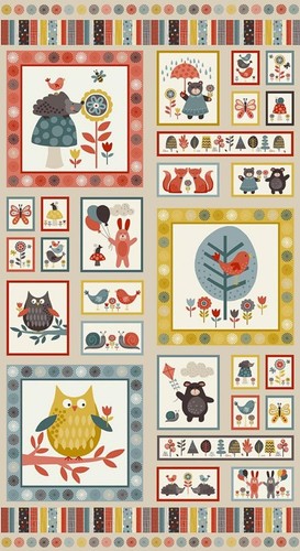 Windy day panel by makower - windy,