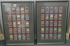 A PAIR OF FRAMED WILLS Cigarette Cards " Flower Culture In Pots "