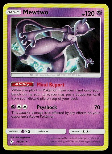 Mewtwo 214 rare - -,