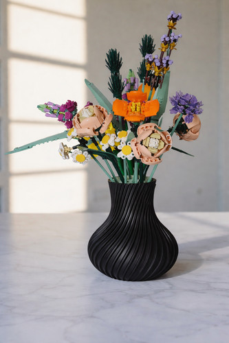 Vase for lego flowers bouquet - for,