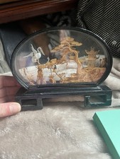 Vintage Chinese Cork Carving