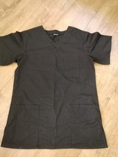 Alexandra Unisex   Scrub Tunic Black Nurses Nursing black size small