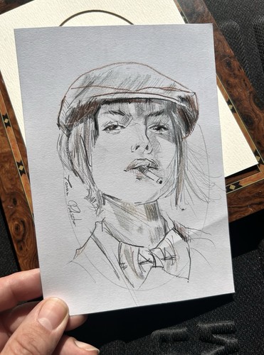 Original pencil portrait - original,