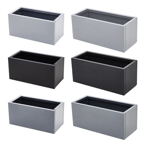 Trough metal garden planters - metal,