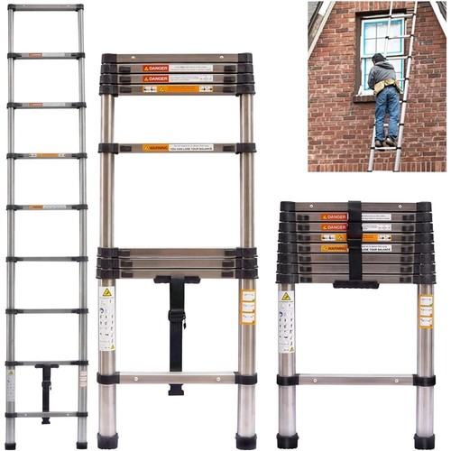 Telescopic ladder stainless