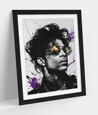 PRINCE MUSICIAN B&W PURPLE