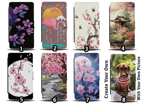 Cherry blossoms flip wallet - blossoms,