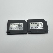Unbranded RS-MMC Card 32MB Black Used -  2 cards