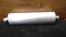 VIPER OVAL EXHAUST END CAN 50MM INLET 56CM LONG BRUSH FINISH WOULD POLISH UP