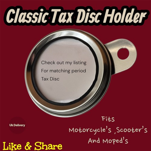 Road tax holder replica - road,