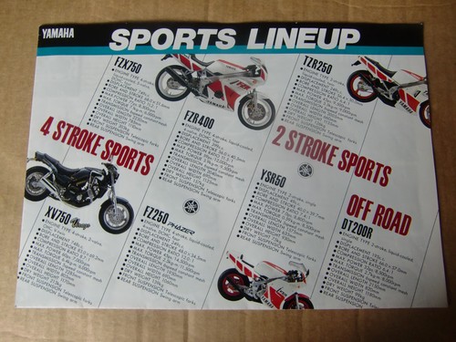 1986 yamaha line brochure - 1986, up