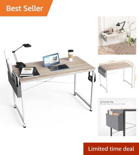 Modern white oak laptop - laptop, desk