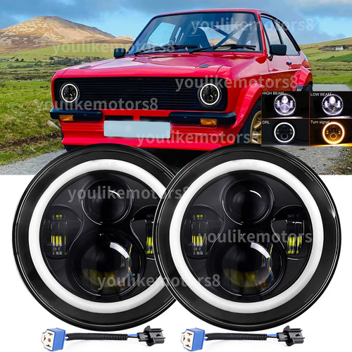 Pair inch round - inch, led