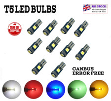 T5 286 CANBUS LED BULBS DASH CLUSTER VISOR INTERIOR WHITE RED GREEN BLUE AMBER