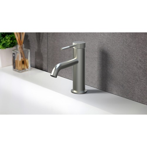 Knurled brushed nickel - knurled,