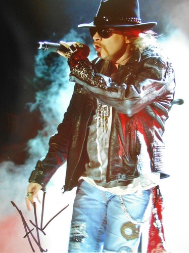 Axl rose original signed - axl,