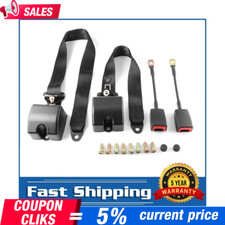 2 Sets 3 Point Inertia Seat Belt Car Universal Safety Belts E57 Rated & Certifie