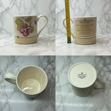 Wedgwood Sarah's Garden Queen's Ware 3/4 Pint Coffee Mug - Buttered Plums.