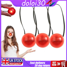 3X LED Glowing Clown Noses Red Nose Clown Dress-Up Props Stage Props