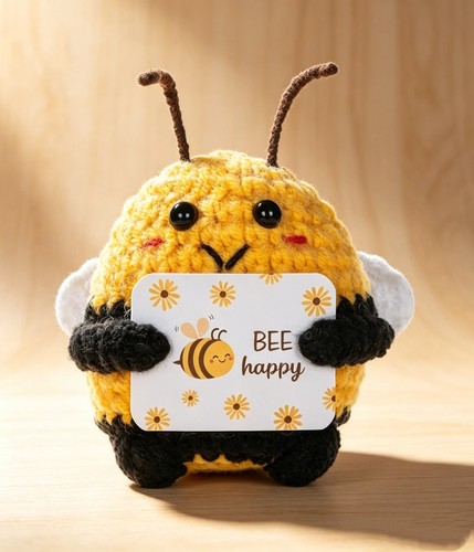 Hand knit bee - 1, doll