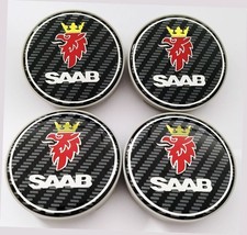 SAAB Carbon Centre Hub Caps