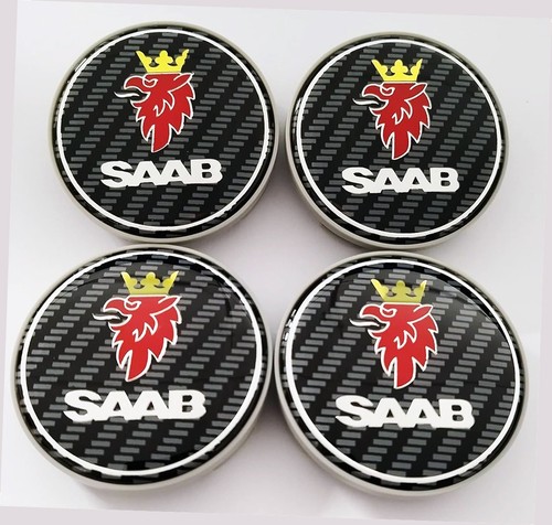 Saab carbon centre hub caps - centre,